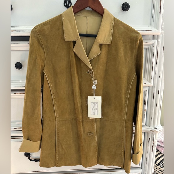 Vera Pelle Jackets & Blazers - Vera Pelle Designer Leather Blazer